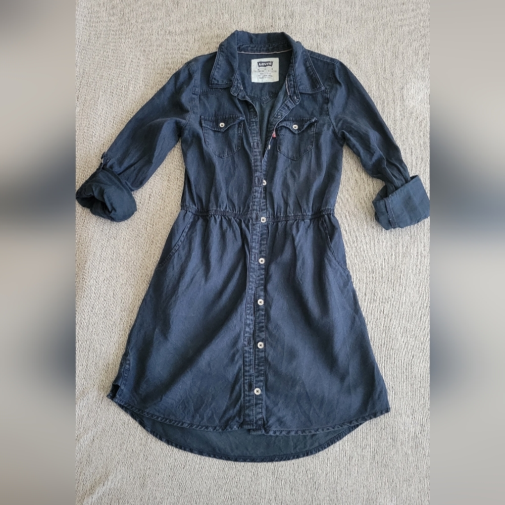 Levi's girls dress size 10-12 blue